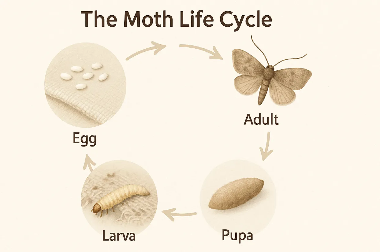 Grain Moth Life Cycle