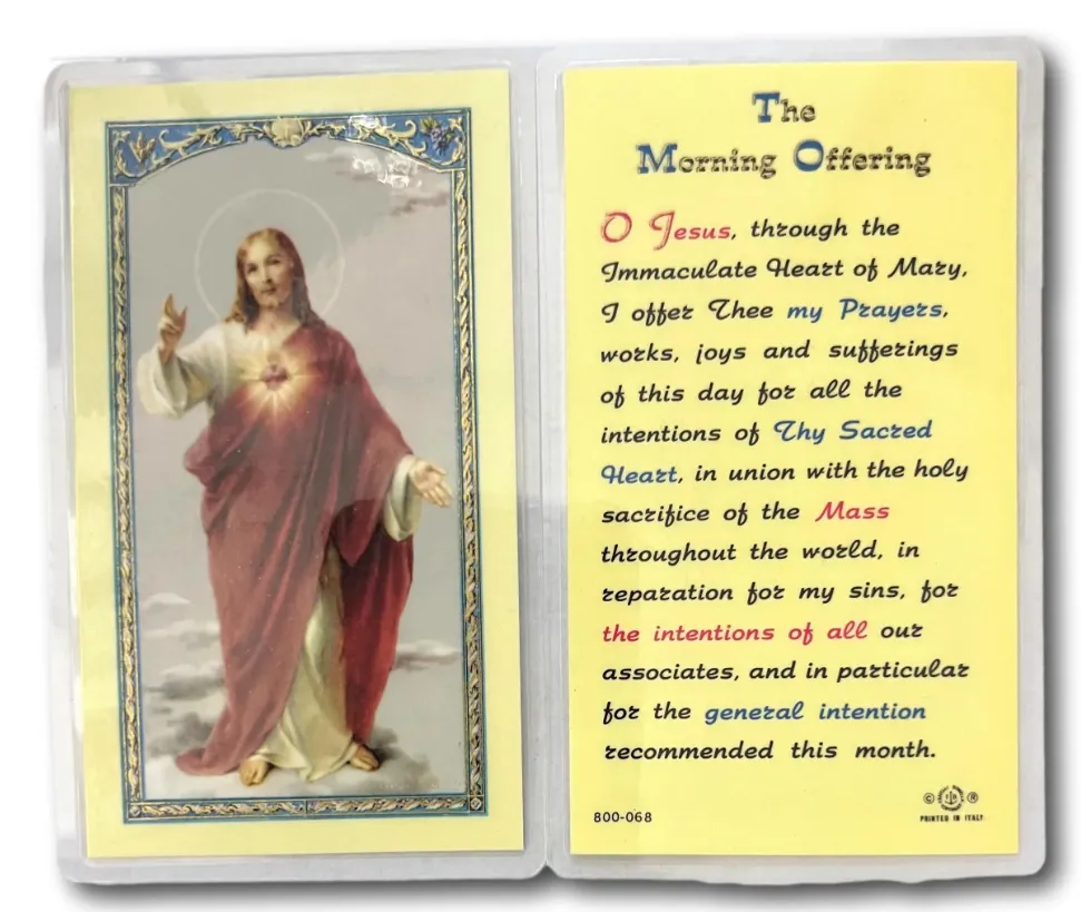 holy cards with prayers