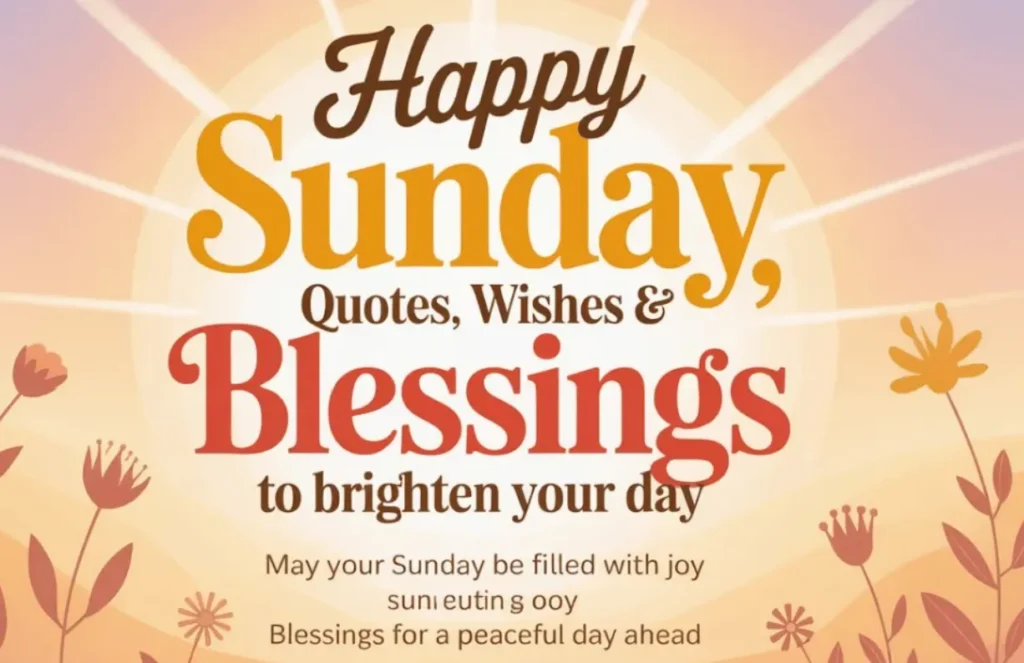 sunday blessings